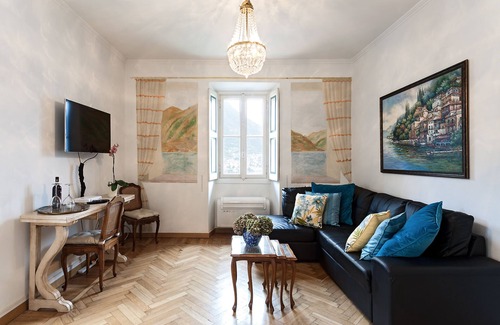 Torno Apartment | Historic Castle with Lake views and Pool