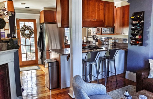 Medford Street - The Neck House | Historic Charlestown Townhouse 2Bed/2Bath with Gas Fireplace