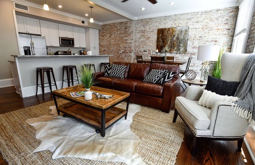Central Business District Condo | Historic Charm Meets Modern Comfort: Condo in Historical Picayune Building