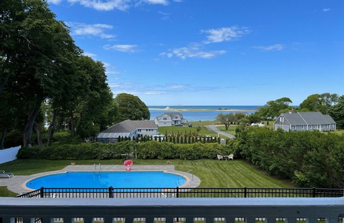 Chiltonville House | Historic Manor with Amazing Cape Cod Bay Views, Walk to Town, Pool & Hot Tub