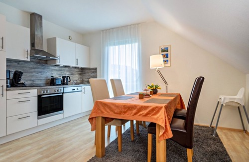 Unterreitnau Apartment | Holiday Apartment "Haus Barbara, 90 qm' with Private Terrace & Wi-Fi