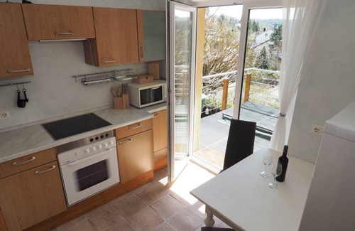 Konigheim Apartment | Holiday Apartment 'Mediterranean Yellow House' with Private Pool, Sauna and Air Conditioning