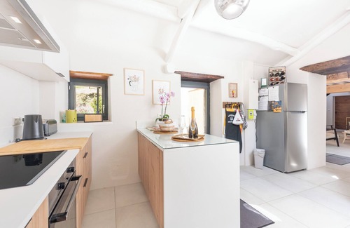 Accous House | Holiday Home 'L'authentik' with Mountain View, Private Terrace and Air Conditioning