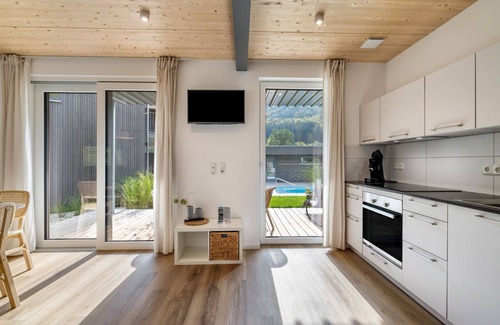 Beuron Apartment | Holiday home 'Lupus 3' with mountain view, private terrace and WLANn