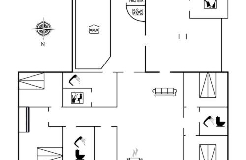 Øhuse House | Holiday Home Thana - 1-4km from the sea by Interhome