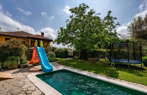 San Juan de Parres House | Holiday Home with Mountain Views, Heated Pool, and Children's Playground