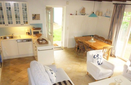 Klein Bollhagen House | Holiday house near the beach with upscale furnishings, garden, fireplace, WiFi