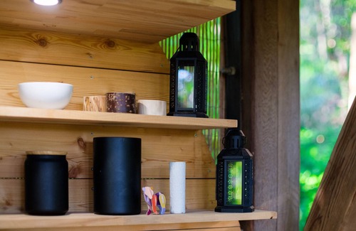 Saint-Paul-de-Vence Ski Chalet | Holiday treehouse "King Louie and Mowgli" with Shared Natural Pool, 2 Private Terraces & Wi-Fi