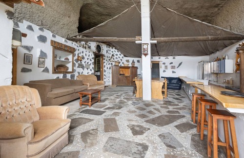 Los Gavilanes House | Holidays at 'Casa Cueva Anajos' with Sea Views, Shared Terrace and Private Garden
