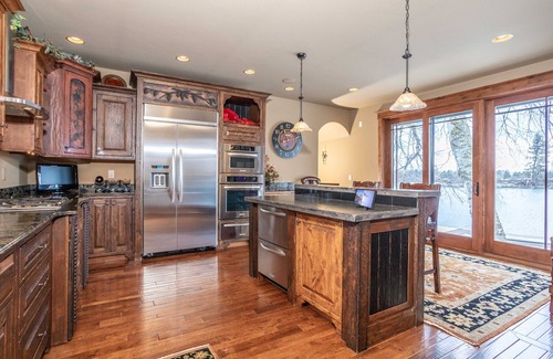 Kalispell House | Home w/private dock on Flathead River, hot tub & fireplaces - Flathead River Luxury Retreat