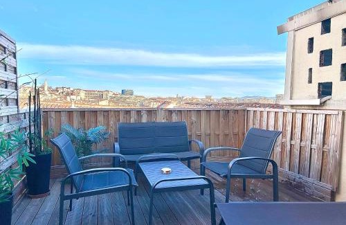 Opera Apartment | Honoré - Rooftop avec vue - Appartement T3 atypique Centre ville Vieux Port proche Opéra