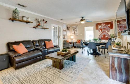 Bryan House | Hot Tub and Outdoor Kitchen Stylish Home in Bryan