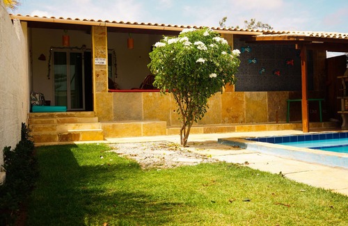 Aguas Belas House | House blue high standard with Wifi in Aguas Belas Caponga