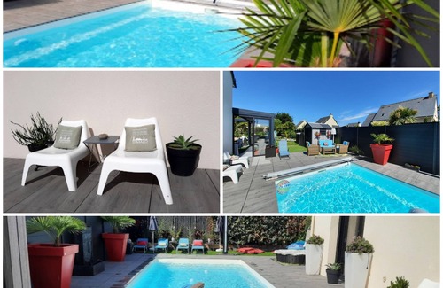 Pleurtuit House | House with heated pool close to the beaches of Dinard, Saint-Malo and Dinan.