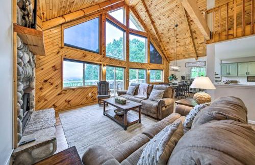 Blairsville House | Huge Blairsville Cabin Game Room and Mtn View!