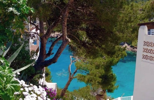 Santa Eulalia del Rio Apartment | Ibiza Beach penthouse studio breathtaking seaviews 8mn walkto Beach