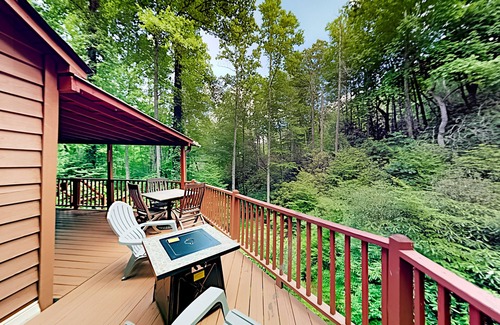 Gerton Cabin | Idyllic Creekside Getaway with Private Waterfall | Near Asheville & Lake Lure