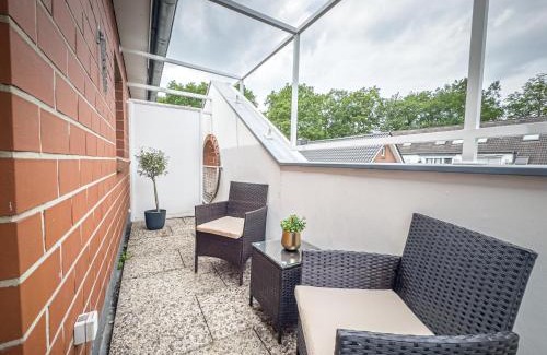Burg-Grambke Apartment | ImmoStay G#1 Ferienhaus - Parken & WiFi, 2 Balkone und 2 Bäder,4K
