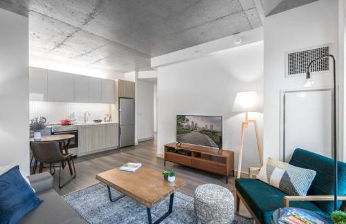 MIT Apartment | Industrial 1BR nr MIT w Gym Doorman Roof BOS-37