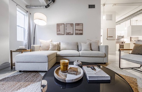 Historic Core Apartment | Industrial-Style 2BR Condo Downtown LA W/Rooftop