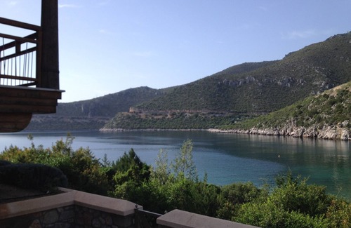 Arkadiko Chorio House | Into The Blue Apartment 2 - A 2-floor apartment with Sea Views right on a pebble