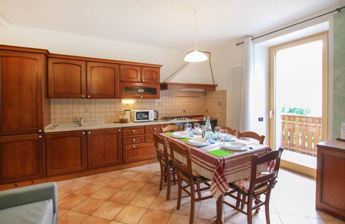 Mezzana Apartment | Inviting vacation apartment with a view of the surrounding mountains.