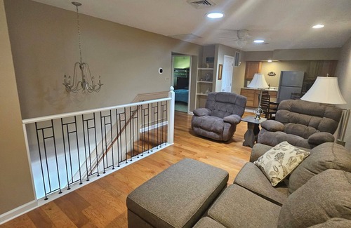 Warsaw House | Irish Lakefront, Hot Tub! Pets, dock, fishing, kayaks, ice fishing, hunting!