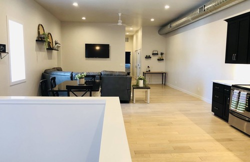 Dyersville Apartment | Is This Heaven Downtown Dyersville Apartment