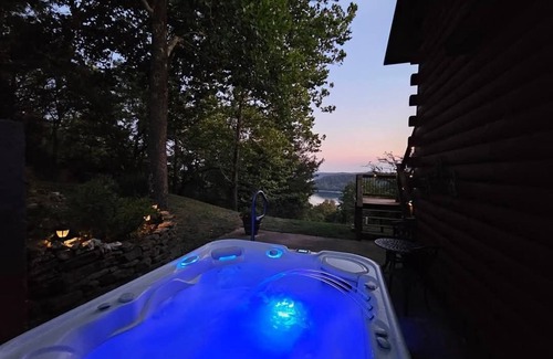 Sylvan Shores Cabin | Jack's lakeview cabin, lake view, hot tub, 2-bedroom cabin 2-7 guests