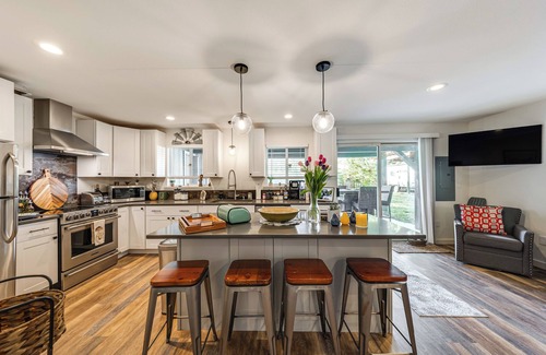 Concrete House | Jay's Salmon Run RetreatnBreathtaking Riverfront Views-Hot Tub, Firepit, Pinball