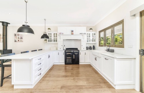 Tomerong House | Jervis Bay Luxe Rural Family Retreat in on 5 acres with Fireplace & Private Pool