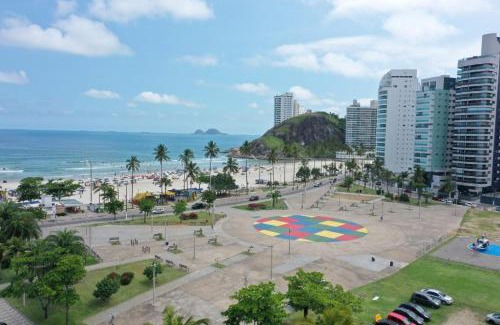 Jardim Tejereba Apartment | joia da enseada, com serviços de praia, de frente para o mar, 3 quartos, TV smart, piscina, academia, salão jogos, brinquedoteca, estacionamento