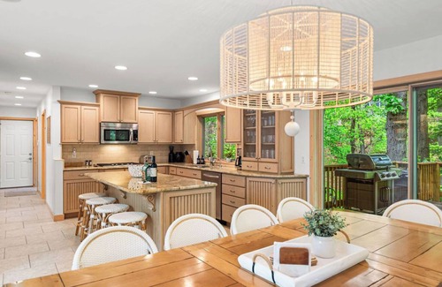 Michiana House | Juniper Presents: Treehouse Oasis w/Pool, Hot Tub, Fire Pit + Walk to Beach