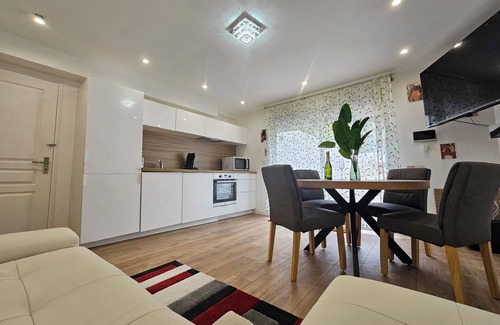Conflans-Sainte-Honorine Apartment | Just 25 minutes from Paris, enjoy this chic residence with family or friends.