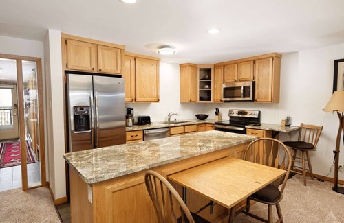 Snowmass Village Condo | Just Steps to Outdoor Pool/Hot Tub! Patio with Grill, Wood Fireplace & Covered Parking