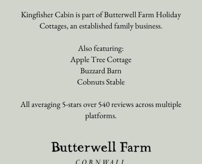 Bodmin House | Kingfisher Cabin, Butterwell Farm, Riverside cabin on 40-acre private estate