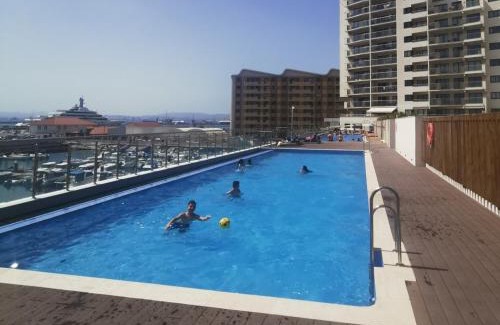 Gibraltar Apartment | Kings Wharf Quay29 - Large Studio Apartment with 3 Pools - Gym - Rock Views - Holiday and Short Let Apartments in Gibraltar