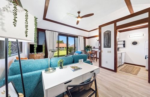 Poipu Condo | KP85-Ground Floor AC Beach Garden Gym Pool-Kiahuna