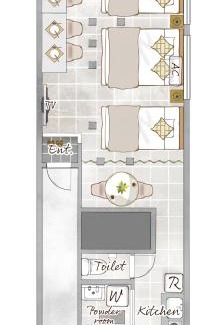 Nanbasennichimae Apartment | Kuromon Central Self Inn 202 KI22