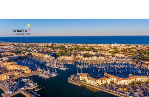 Port Leucate Apartment | « L’Ecume » Terrasse Rez-de-chaussée/Front de mer