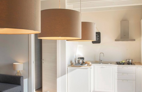 Villanuova sul Clisi Apartment | La Cornice sul Garda- Sottobosco- terrace and lake view in residence with pool