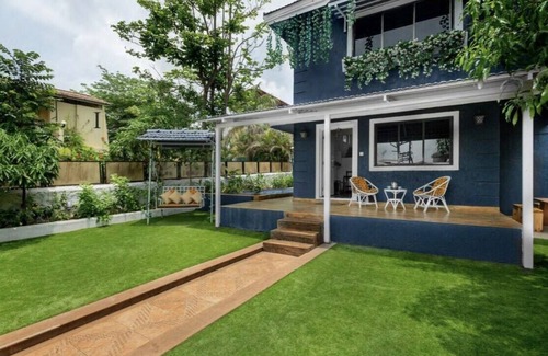 Parshwapuram Villa | La Maison Bleu Independent 3BHK Pvt Pool Villa - Lakhani Estates
