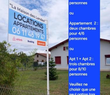 Bias Apartment | La maison des Landes