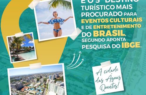 Jardim Paraiso Apartment | Lacqua di Roma, com fogão geladeira e parque aquático 24h
