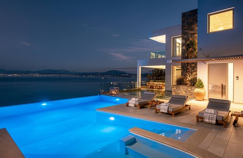 Palaiokastro Villa | Lady Sea - 6 Bedroom Villa with Heated Pool & Private Beach Access