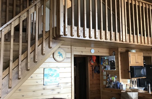 Stone Lake Cabin | Lake Front Cabin steps off Big Sissabagama Lake with NEW Fitness Center & Sauna!