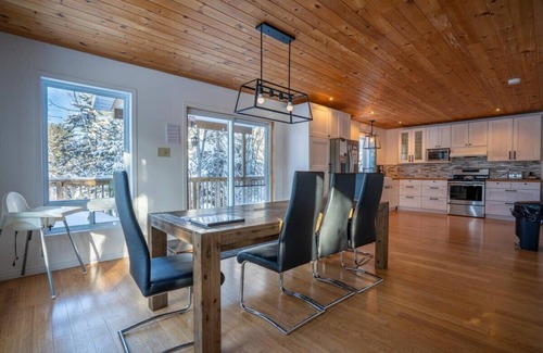 Saint-Didace Ski Chalet | Lake front in the woods. Newly furnished with SPA