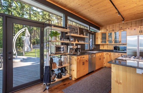 Woods Bay Cabin | Lake Houses at Camp Milson - Flathead Lake 7 BD Retreat w Private Lake Access