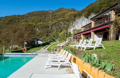 Marone Ski Chalet | Lake view Chalet in Lombardy with Swimming Pool