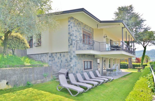 San Felice del Benaco Villa | LAKE VIEW VILLA WITH GARDEN, WIDE TERRACE NEAR SALO'.